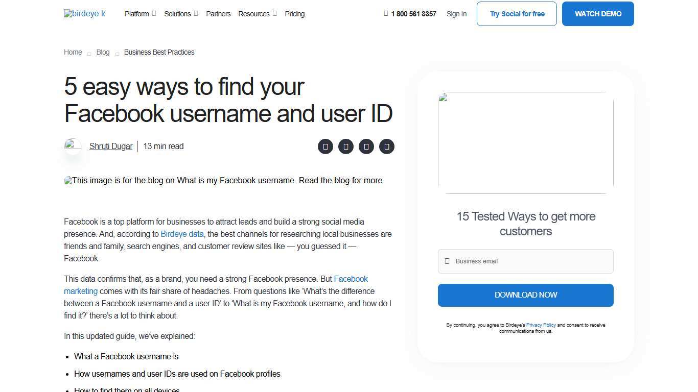What is my Facebook username & how to find it? | Birdeye